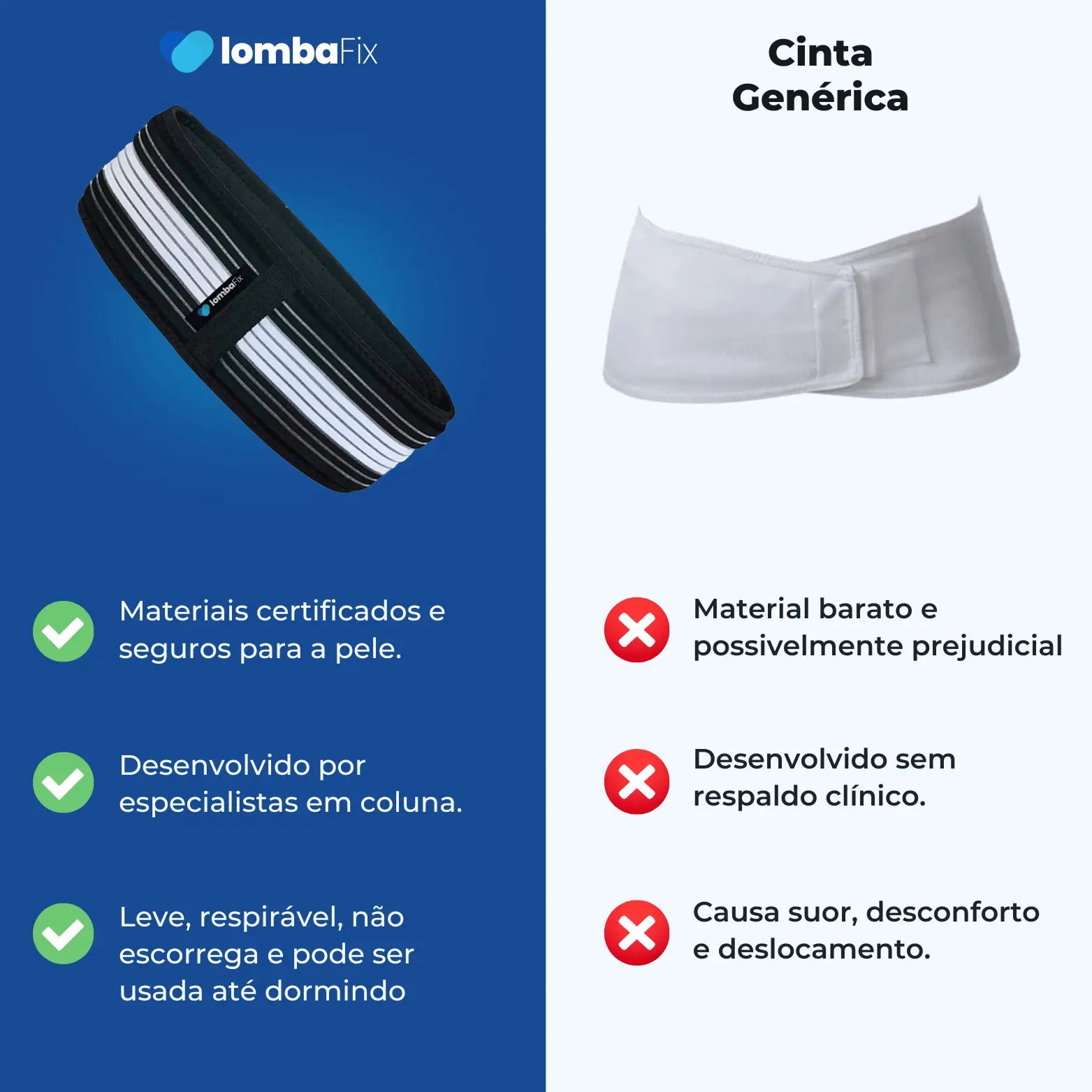 LombaFix®: Cinto para Dor nas Costas + Garantia de 90 dias