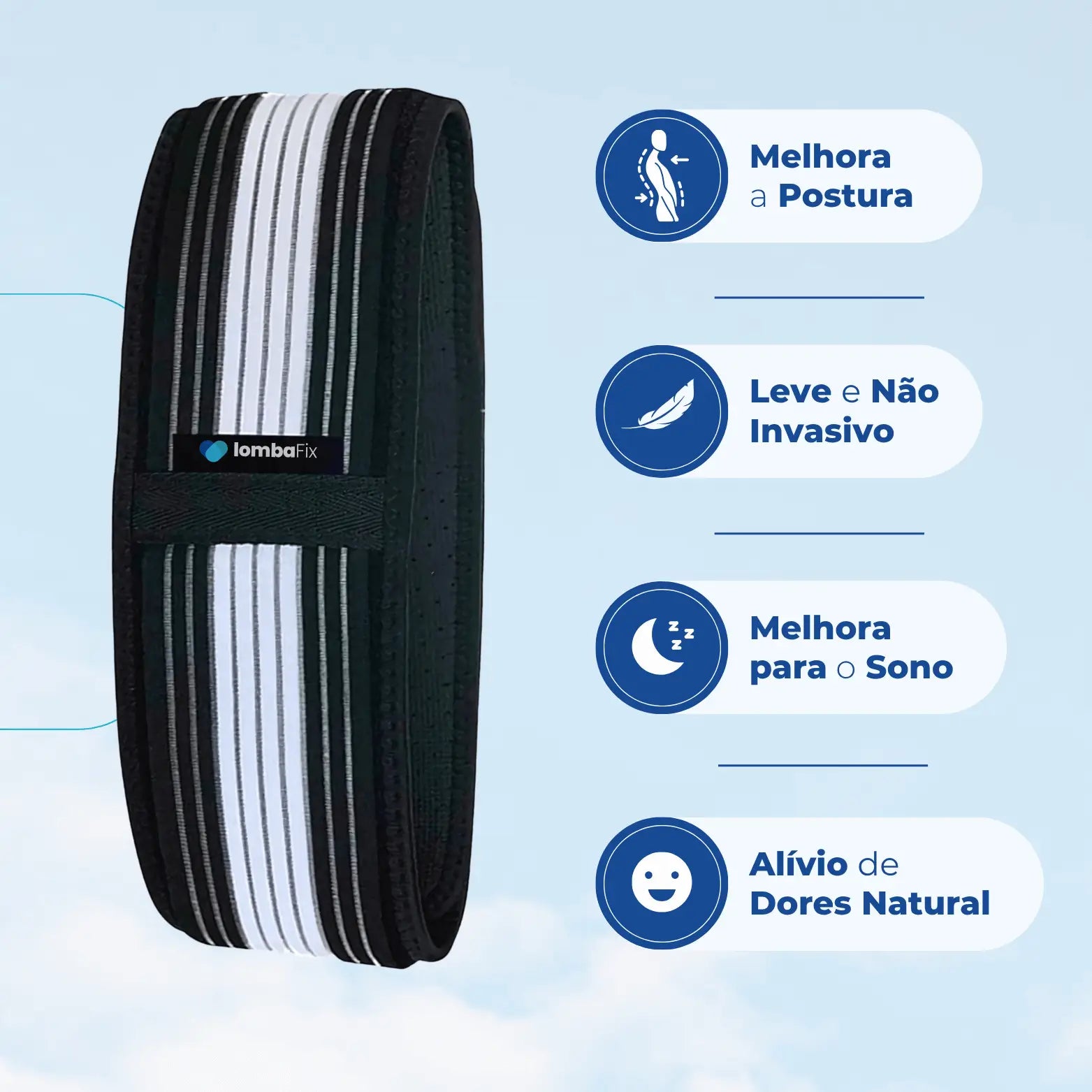 LombaFix®: Cinto para Dor nas Costas + Garantia de 90 dias