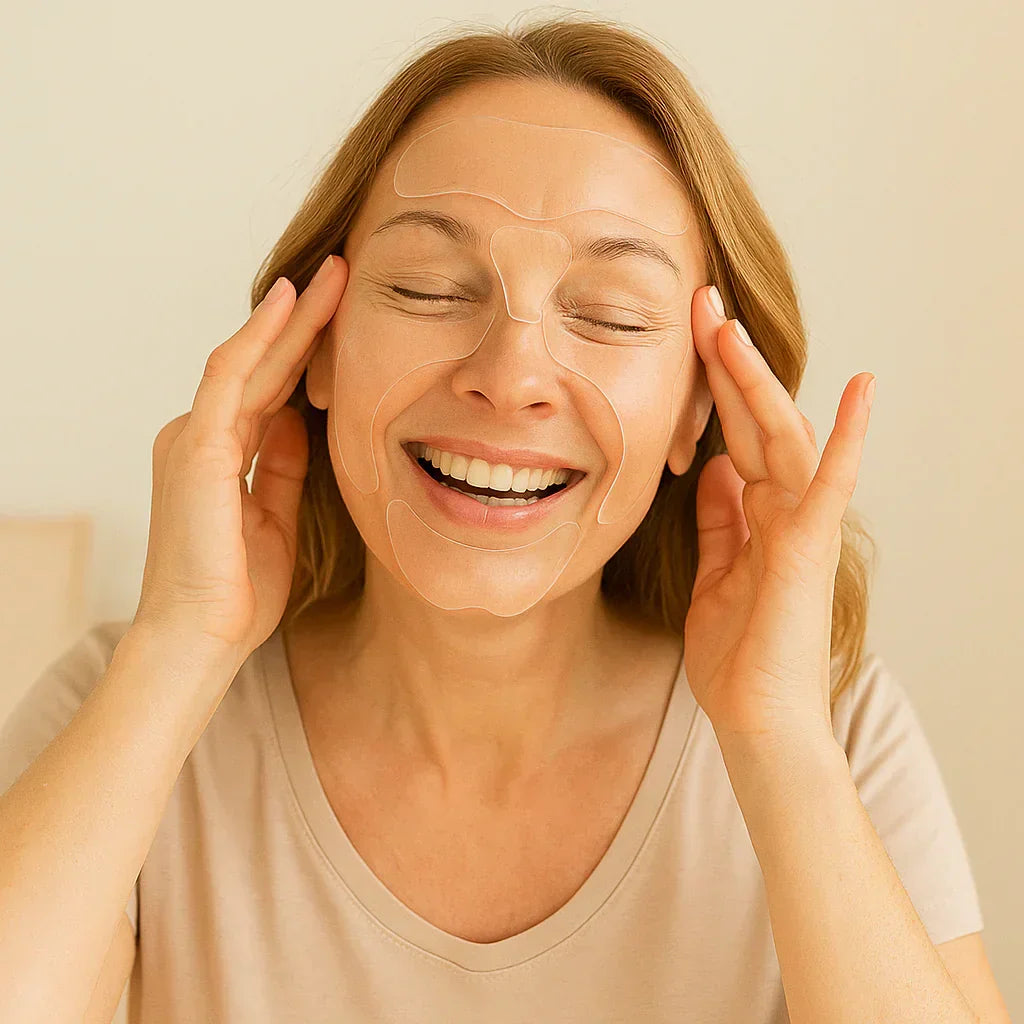 Adesivo Facial de Silicone Anti-Rugas Reutilizável